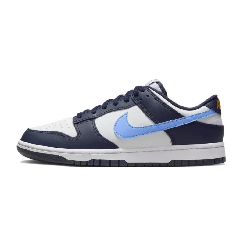 Nike Dunk Low 黑白蓝 男子低帮复古休闲运动板鞋 FN7800-400 - 图3