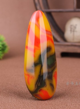 男款吊坠手玩件和田玉原石