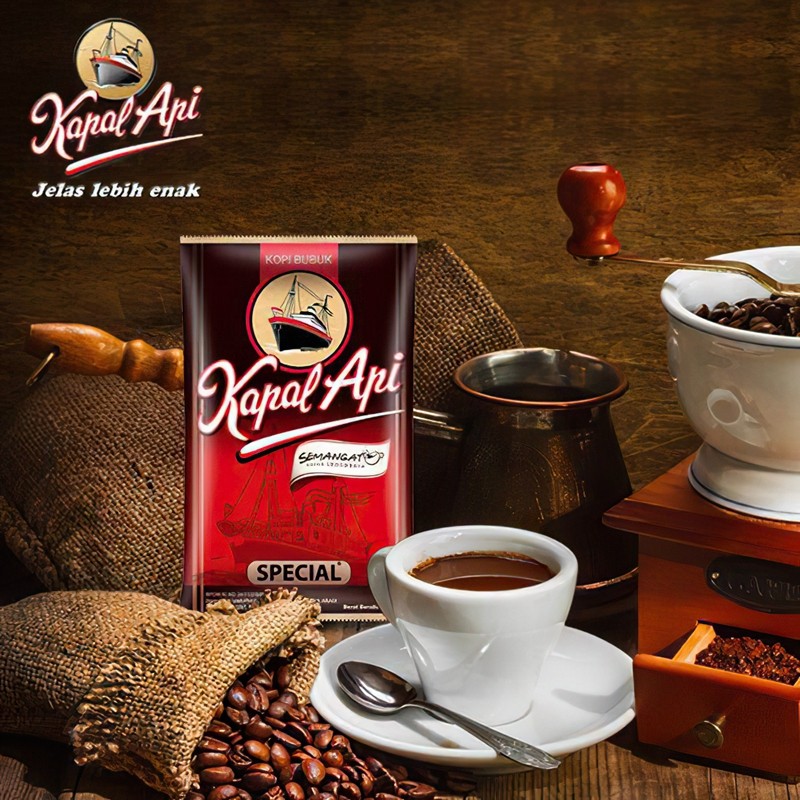 印尼火船咖啡KAPAL API/火船牌黑咖啡粉 special kopi bubuk 150g