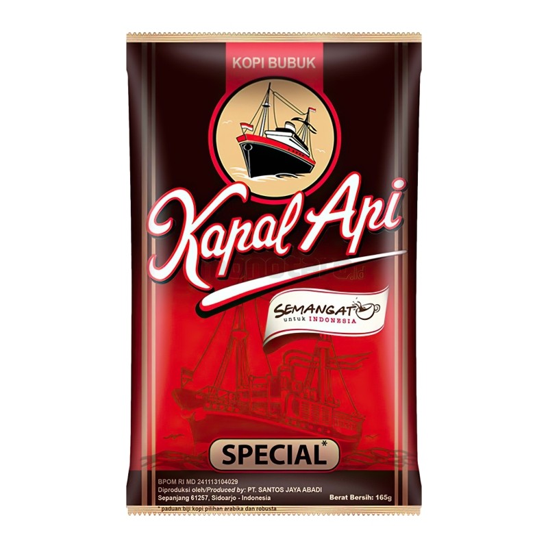 印尼火船咖啡KAPAL API/火船牌黑咖啡粉 special kopi bubuk 150g
