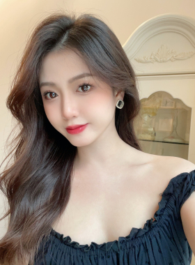 蜜桃加糖手作黑色渐变水晶耳环