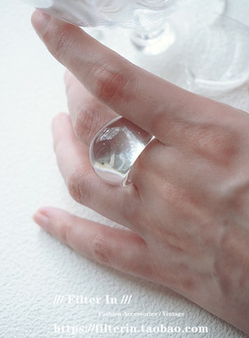 日系风透明戒指同款ins