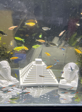 栩元水泥鱼缸造景埃及狮身人面像