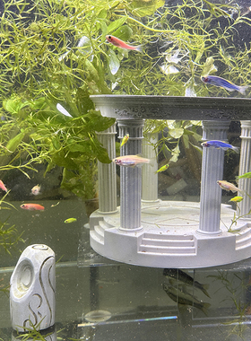 栩元水泥欧式亭子鱼缸造景装饰