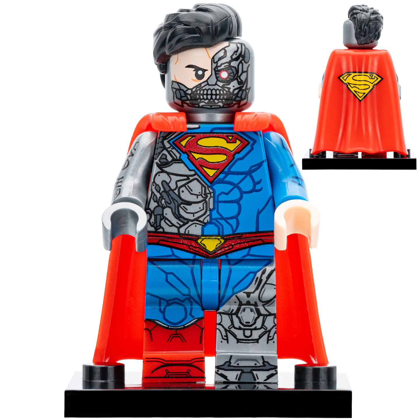 适用乐高DC蝙蝠侠机械超人小丑女第三方拼装积木人仔玩具KDL851 - 图0