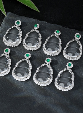 冰透水晶葫芦项链轻奢小众s925纯银吊坠高级感锁骨链七夕生日礼物