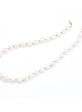 流行时尚高档轻奢复古天然珍珠长款项链可拆分两戴颈链女款毛衣链