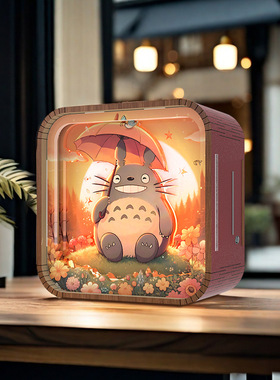 国潮发光小夜灯手工diy跨境亚马逊创意家居床头摆件文创旅游礼品