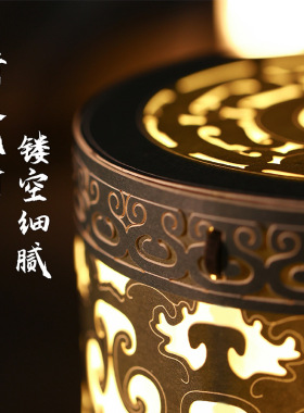 博物馆文创青铜器文物模型diy纸雕灯摆件小众家居装饰小夜灯