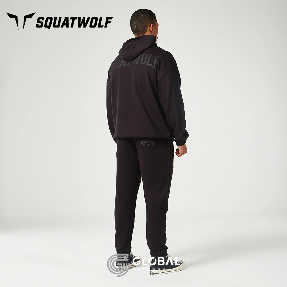 SQUATWOLF GOLDEN ERA AUTH WARM HOODIE迪拜狼宽大加绒连帽卫衣 - 图2