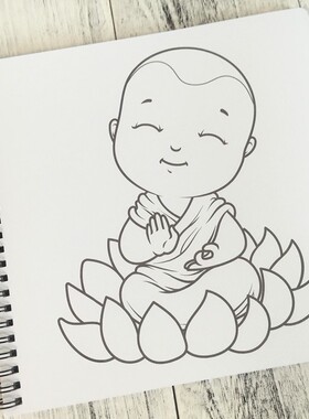 静心减压描金彩铅笔手绘涂色