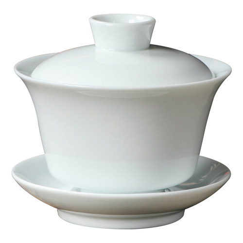 羊脂玉瓷三才盖碗家用功夫茶具泡茶器活动店铺开业logo定制伴手礼 - 图3