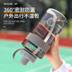 Large capacity water cup, high temperature resistant straw, portable in summer