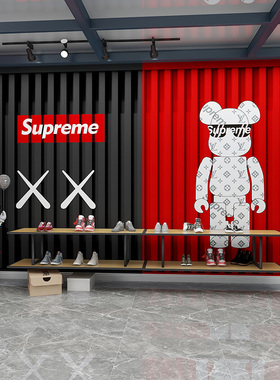 网红酒吧supreme潮牌舞蹈室墙贴