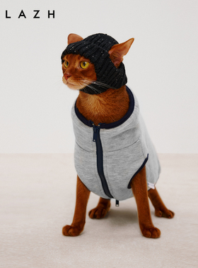 URLAZH有兰猫咪绒感拉链卫衣