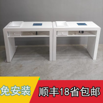 Modern Day Style Mechia Table Single Double Trio Solid Wood Grilled Lacquer Table Groove Vacuum Cleaner Brief White Table Cabinet