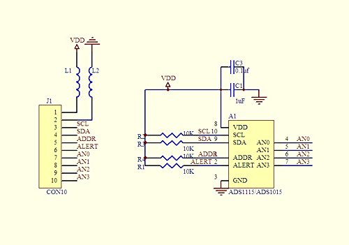 ADS1115 16Bit ADC 4 Channel 通道模数AD转换模块 可调放大 - 图3