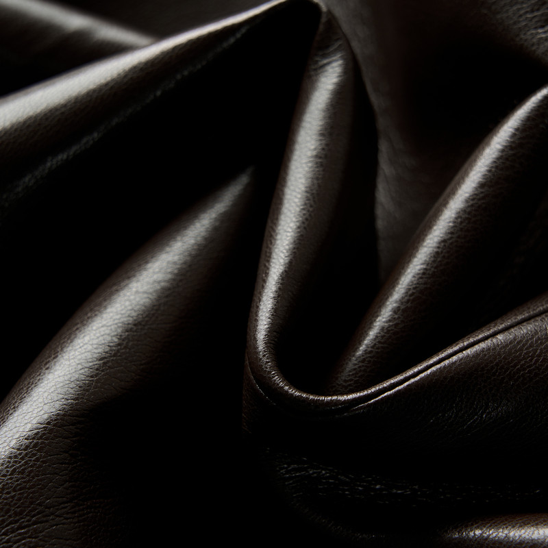 XG雪歌抽褶设计深咖色短外套2025秋季新款通勤简约皮质圆领外套女,淘宝优惠券,粉丝福利购,淘宝优惠卷