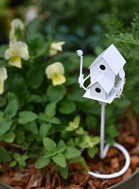 铁艺微景观装饰田园花盆桌面