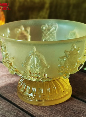 琉璃寺庙佛前时尚风镇宅装饰品