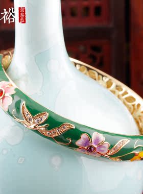 珍裕民族女景泰蓝礼物手镯中国风