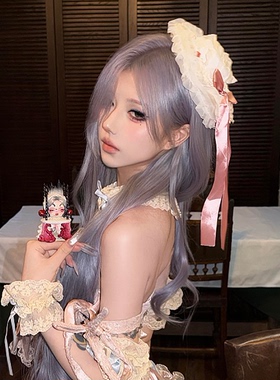 原创蕾丝蝴蝶结飘带Lolita小礼帽发夹女甜美洛丽塔发饰lo娘头饰