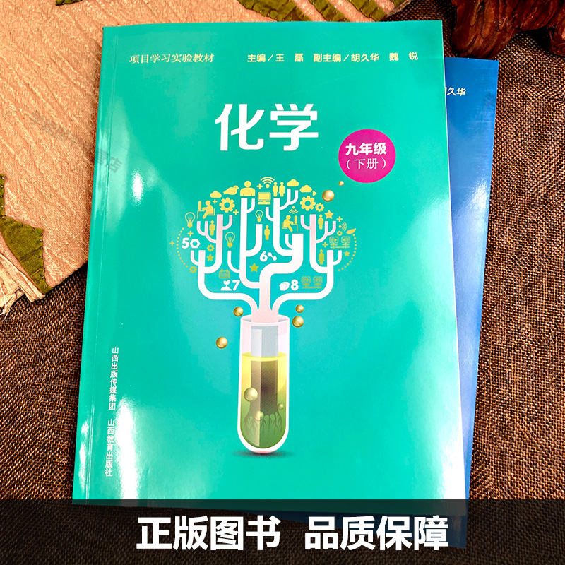 项目学习实验教材2本套 化学九9年级上册+下册 王磊魏锐胡久华编 中学化学课初中教材 山西教育出版社 - 图1