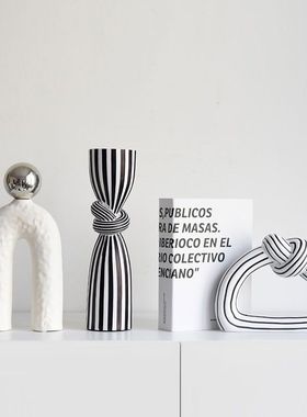 现代极简家居抽象艺术酒柜摆件