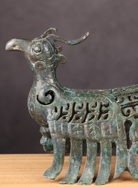 三星堆仿古青铜器铜摆件铜祥德制作博物馆古玩收藏三星堆神鸟