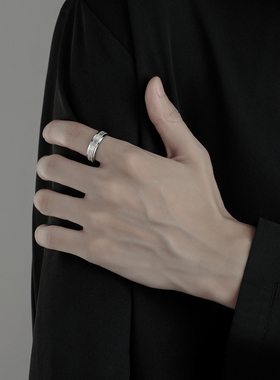 男士钛钢潮牌高级感戒指