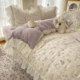 Lace style pure cotton four-piece set