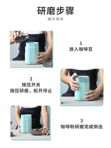 灿坤电动磨豆机磨咖啡豆多功能家用小型研磨机 - 图2