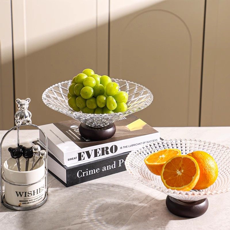 水果盘家用客厅茶几轻奢高级感玻璃果盘干果盘前台糖果零食摆放盘,淘宝优惠券,粉丝福利购,淘宝优惠卷