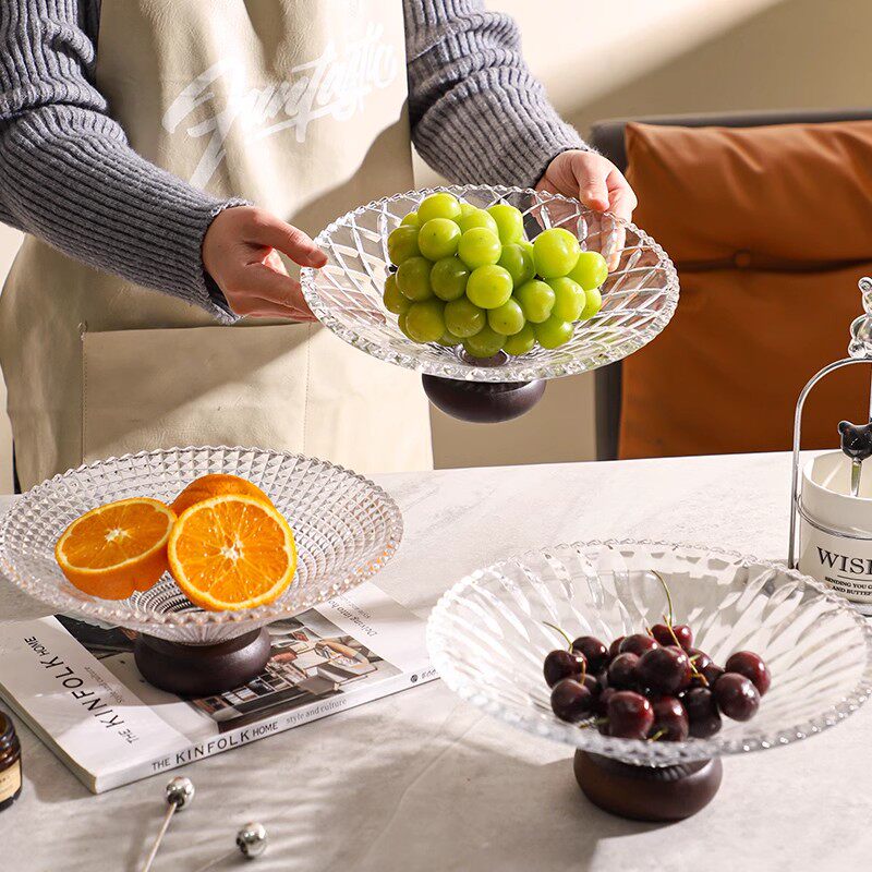 水果盘家用客厅茶几轻奢高级感玻璃果盘干果盘前台糖果零食摆放盘,淘宝优惠券,粉丝福利购,淘宝优惠卷