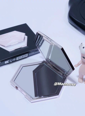 现货｜周边 fentybeauty 蕾哈娜 双面镜手持化妆镜便携 化妆包