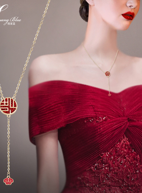 年年有余感温变色鲤鱼幸福锁骨链