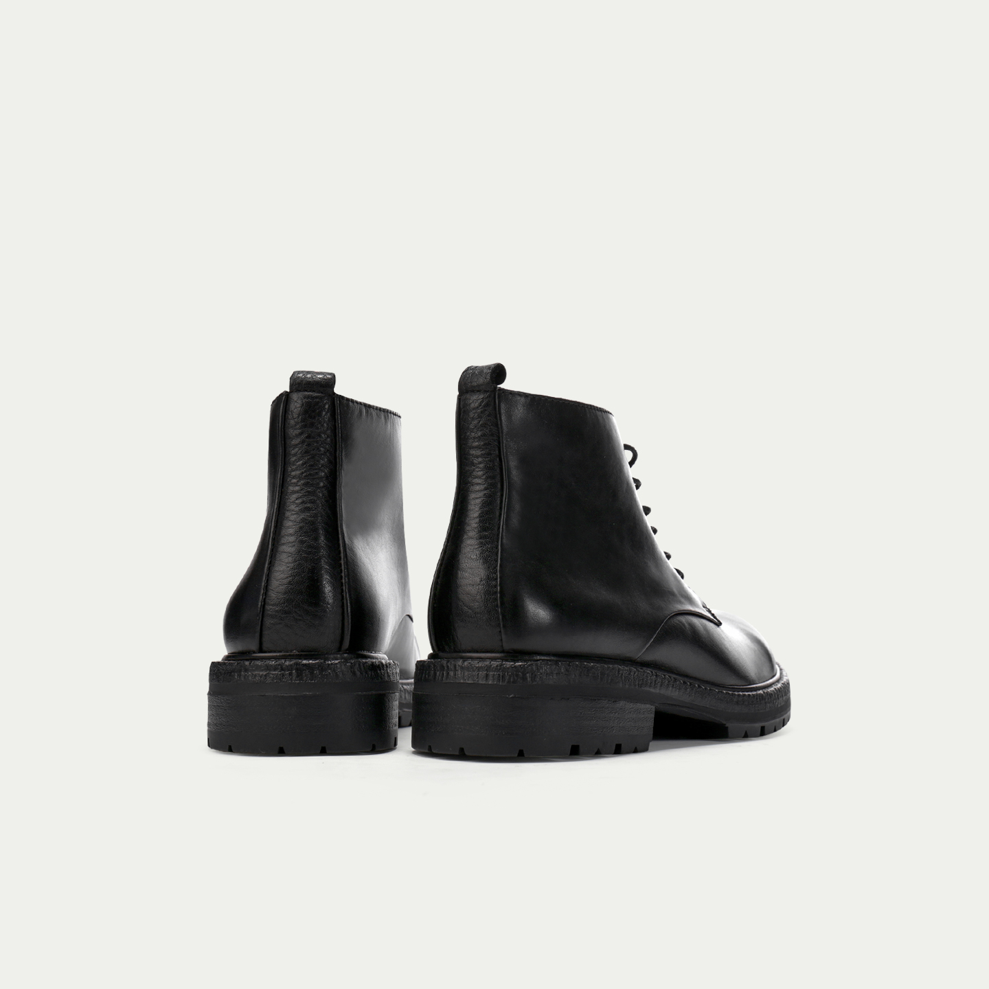 男士厚底马丁靴冬季真皮时尚短靴时尚潮流机车靴子圆头户外工装靴 - 图3