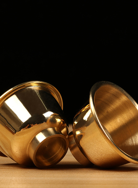 供碗纯黄铜杯供佛供水碗金碗