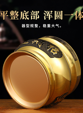 新款单龙黄铜合金香薰炉供奉财神