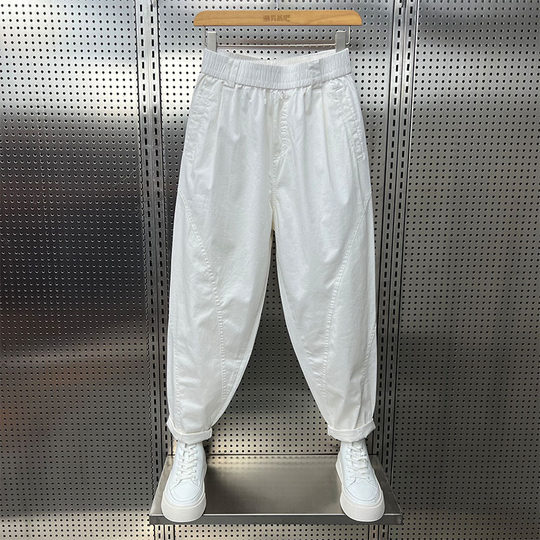 Nine-point casual pants, Internet celebrity trendy versatile dad pants