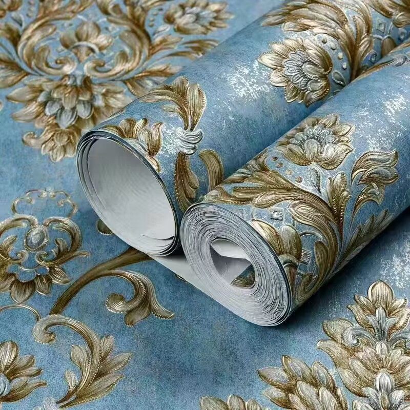 自粘欧式田园3D立体墙纸加厚卧室温馨家用客厅无纺布背景墙壁贴纸,淘宝优惠券,粉丝福利购,淘宝优惠卷