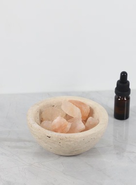 现代简约诧寂风天然黄洞石香薰