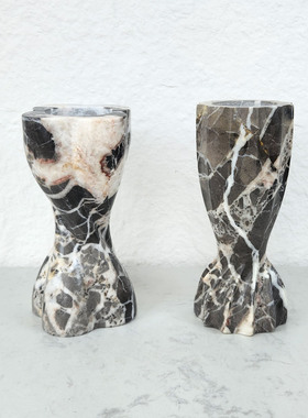 现代简约高级感大理石花器摆件