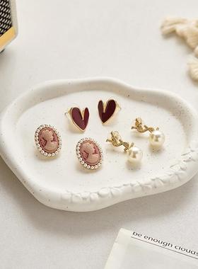 不规则陶瓷首饰香薰蜡烛收纳托盘