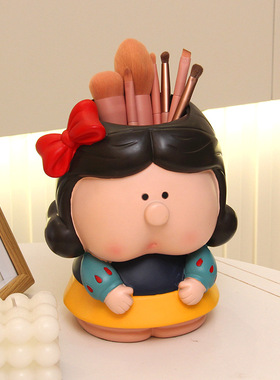 可爱小摆件收纳桶办公室桌笔筒