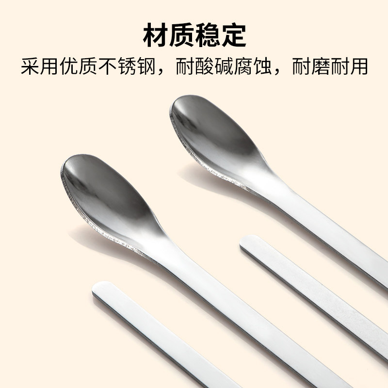 不锈钢药勺微量实验室取挖药单双头药匙试剂粉末称量勺20 30 16cm_虎窝淘