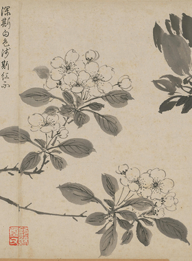 古代名画真迹复制周之冕百花图卷国画花鸟画长卷艺术微喷装饰画