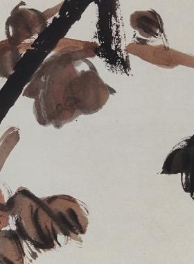 名画复制品齐白石秋菊图大写意水墨花鸟画国画艺术微喷临摹装饰画