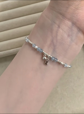 小红书爆款可爱小鱼碎银子手链女轻奢精致百搭高级手饰女2025新款