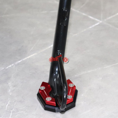 适用五羊本田NWT150改装配件侧踢垫边撑加大座小脚架加宽垫 - 图1